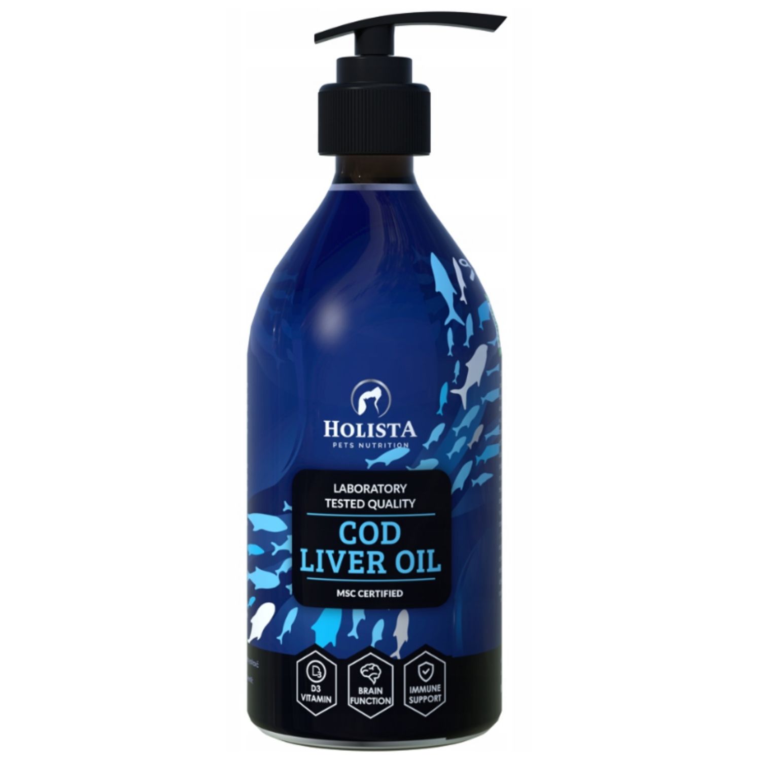 Holista Cod Liver Tran z Dorsza - Dla Psa i Kota - obrazek 3