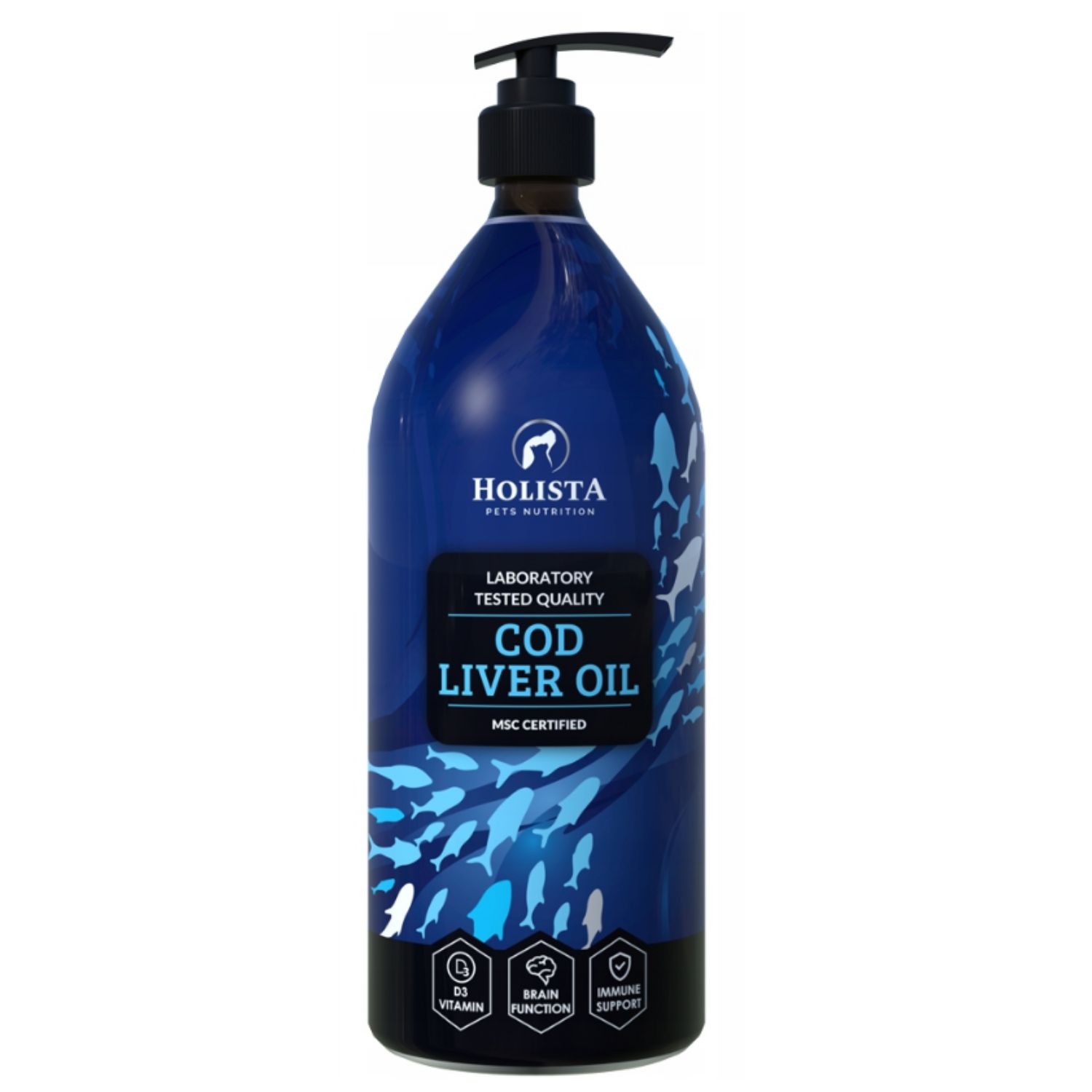 Holista Cod Liver Tran z Dorsza - Dla Psa i Kota - obrazek 4