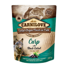 CARNILOVE dog pouch carp and black carrot - Karp z czarną marchwią.