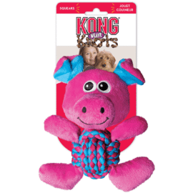 KONG Zabawka dla psa RK21E Weave Knots Pig M