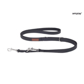 Smycz 6 in 1 Cambridge 1-2m Czarny