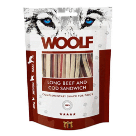 Woolf Long Beef Cod Sandwich 100g
