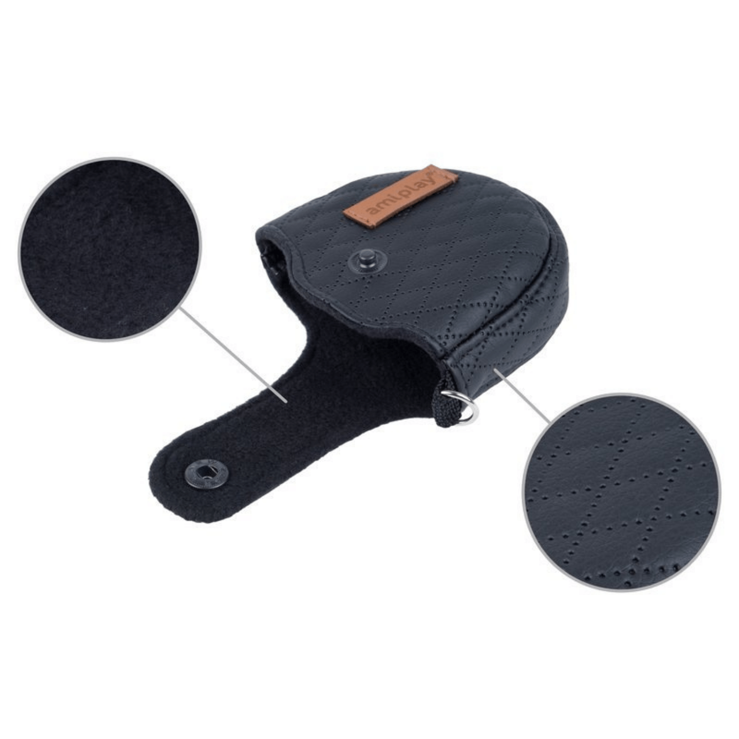 Amiplay Smycz automatyczna Infini Cambridge Czarny - obrazek 3
