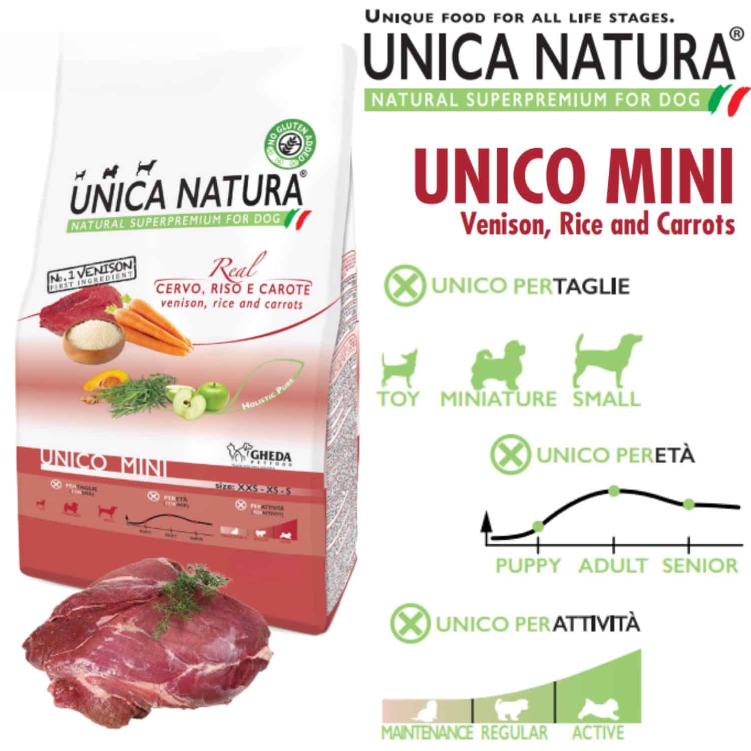 Unica Natura Unico Mini Venison - Dziczyzna (Rasy Mini) - obrazek 2