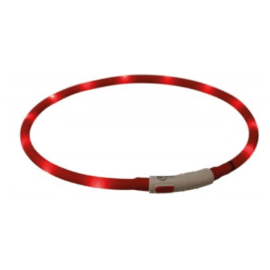 Trixie Obroża Świecąca LED XS-XL 70cm Czerwona