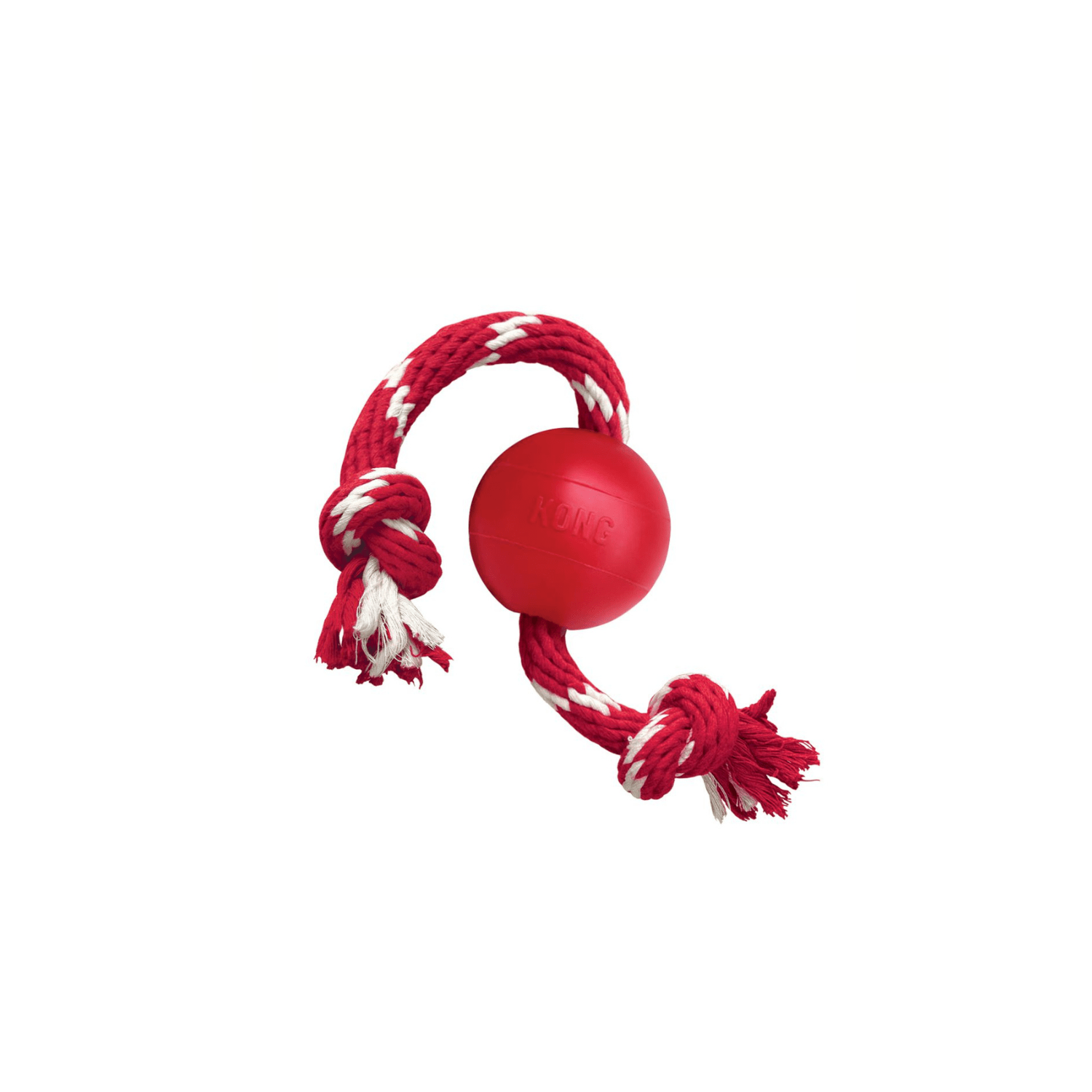 Kong Zabawka dla psa Ball with Rope S - obrazek 2