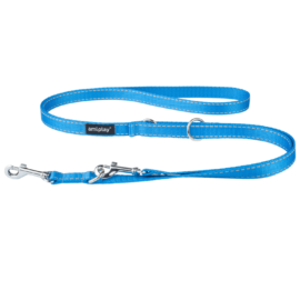 Amiplay Smycz 6 in 1 L Reflective 1-2m Niebieski