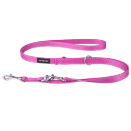 Amiplay Smycz 6 in 1 Reflective 1-2m Rożowy