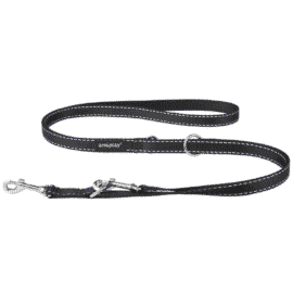 Amiplay Smycz 6 in 1 Reflective 1-2m Czarny