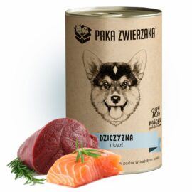 Paka zwierzaka Dziczyzna i Łosoś 400g