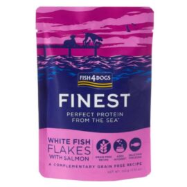 Fish4dogs Finest Mus Biała Ryba z Łososiem 100g