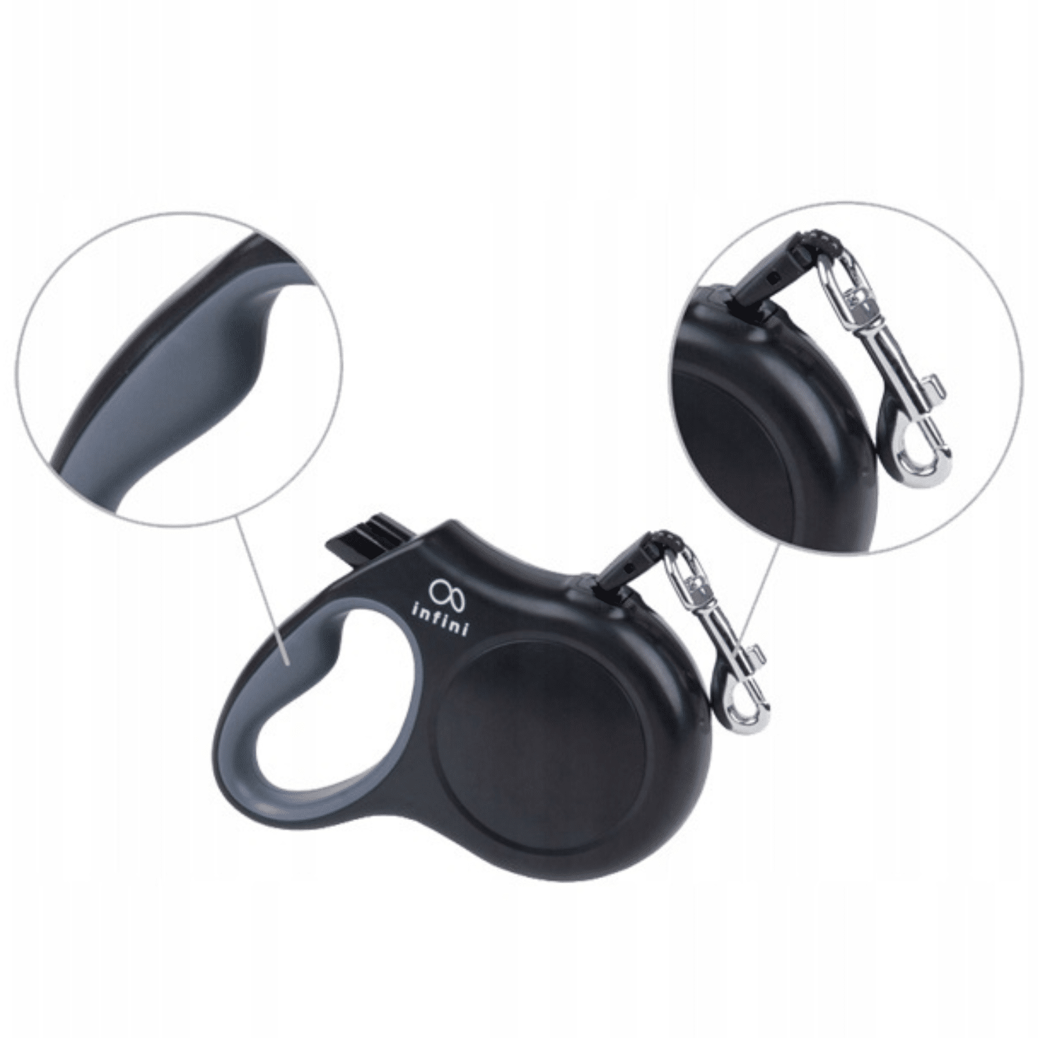 Amiplay Infini Freedom Smycz Automatyczna Czarny - obrazek 3