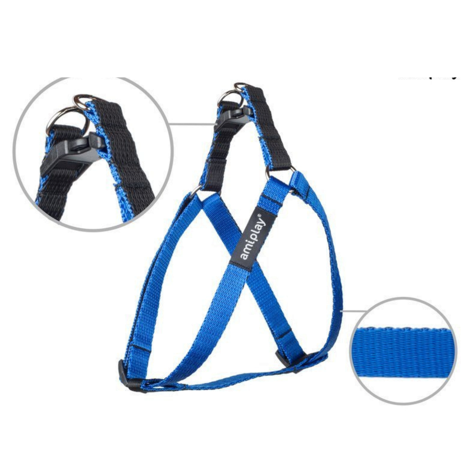 Amiplay Szelki Regulowane Twist Niebieski - obrazek 2