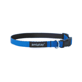Amiplay Obroża regulowana Twist Niebieska
