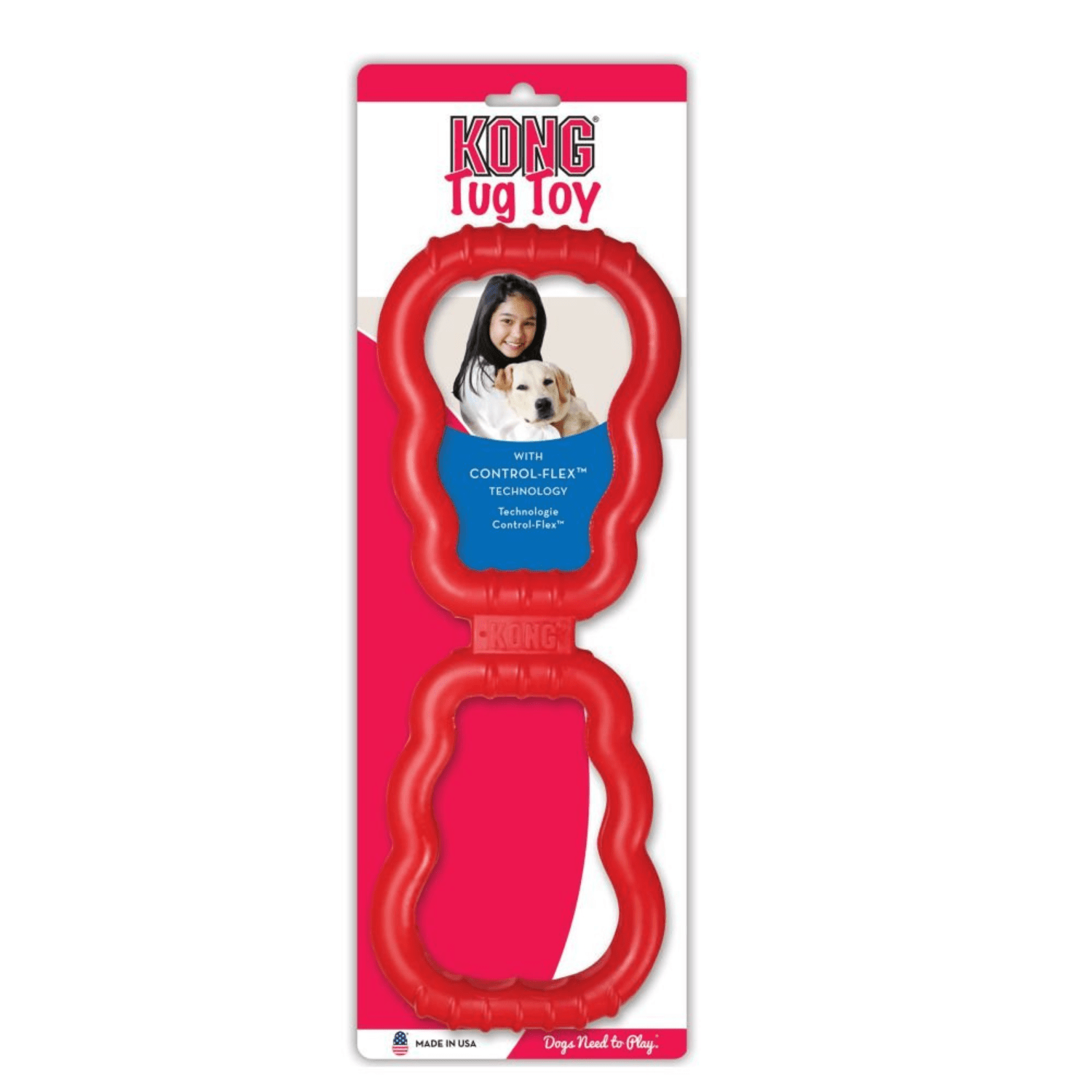 Kong Tug Toy M 35cm - Zabawka Gumowa Do Przeciągania