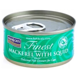Fish4Cats Mackerel with Squid - Makrela z Kałamarnicami 70g