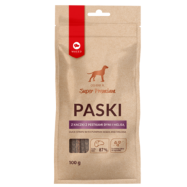 Maced Paski z Kaczki z Pestkami Dyni i Melisą 100g