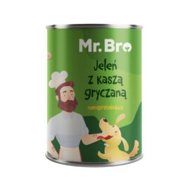 Mr. Bro Jeleń z Kaszą Gryczaną 400g - Monoproteinowa