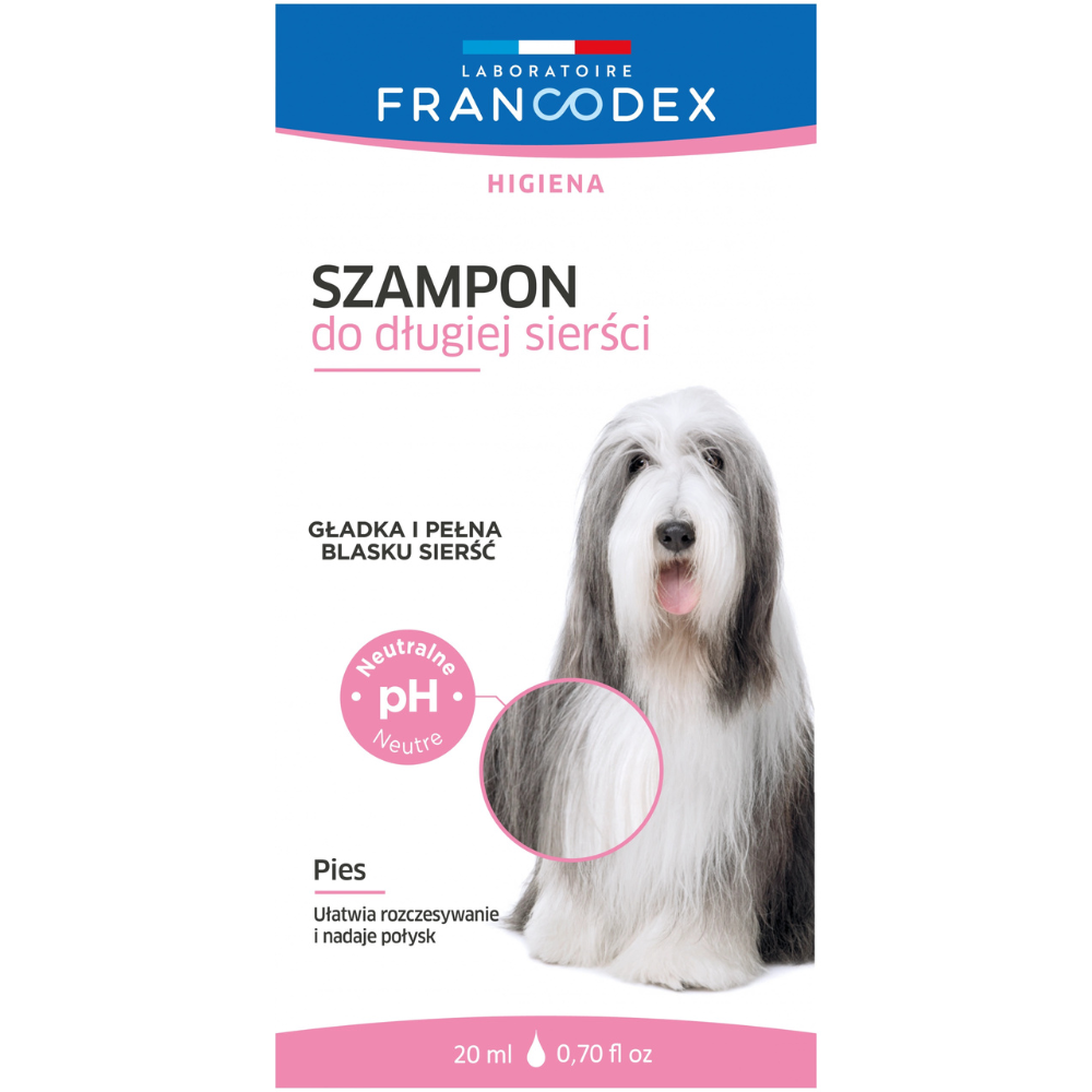 FRANCODEX Szampon dla Psów do Długiej Sierści Saszetka 20 ml