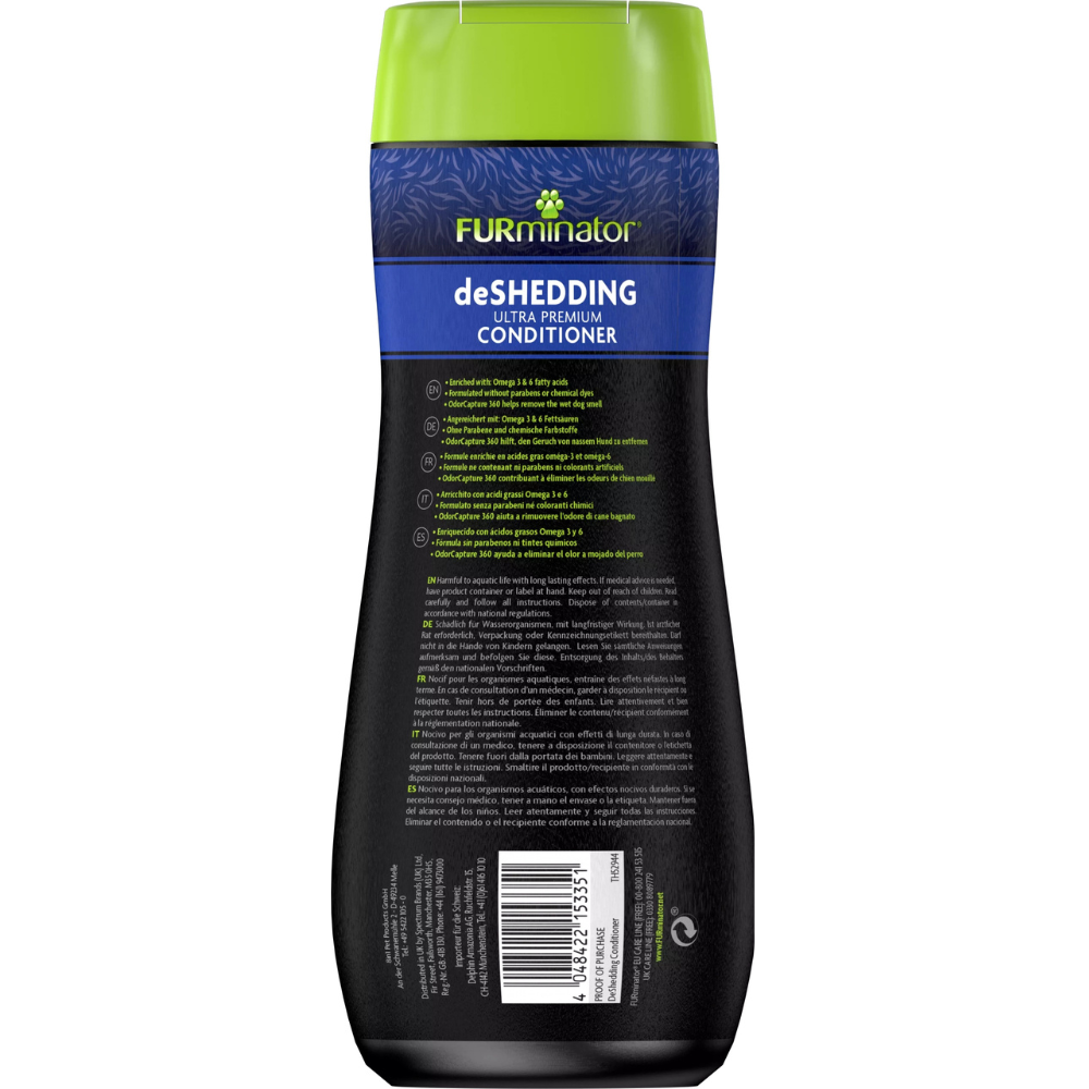 FURMINATOR Ultra Premium Odżywka Zmniejszająca Linienie 473 ml - obrazek 2