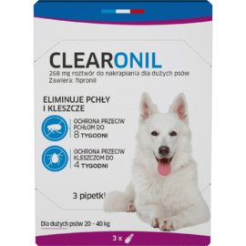 Clearonil Krople Na Pchły i Kleszcze Dla Dużych Psów (20-40kg)
