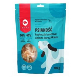 Maced Psiakość Kostki Wołowe Oblane Kurczakiem 500g