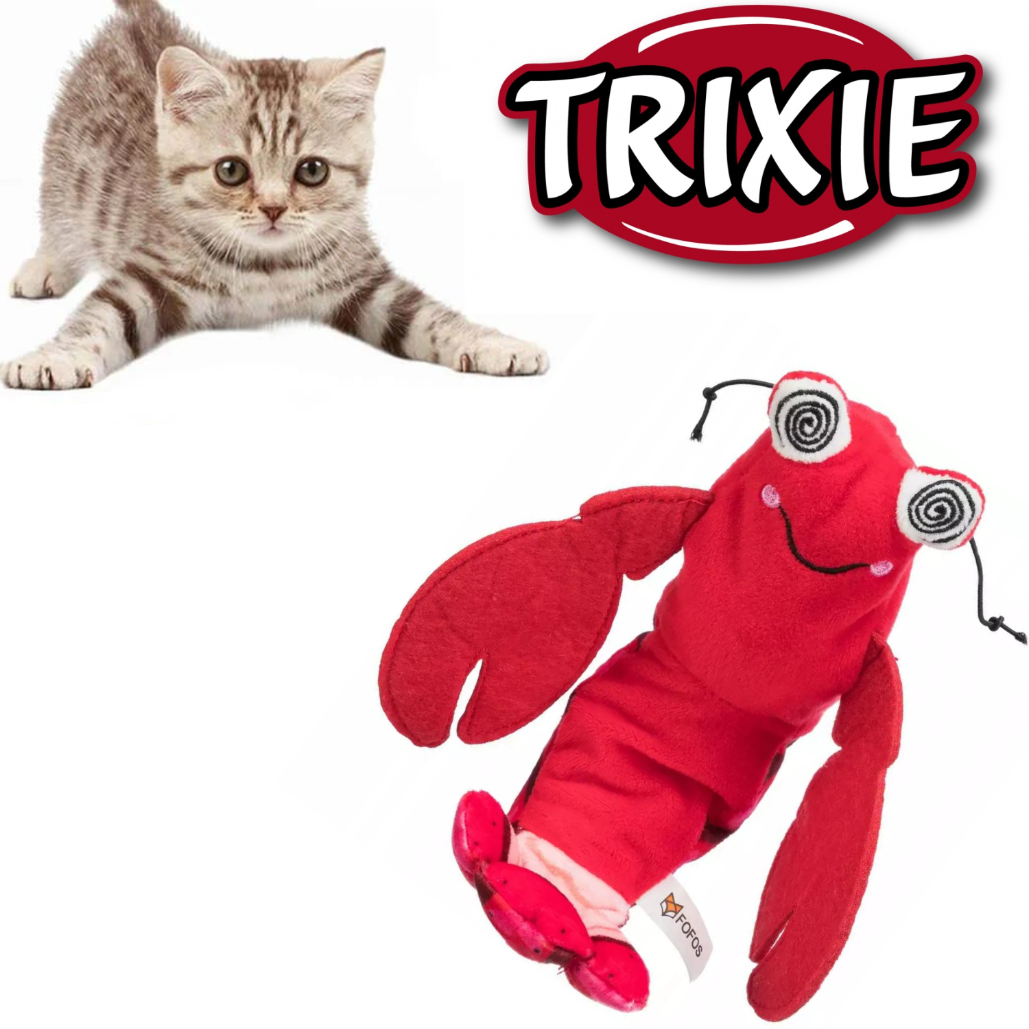 TRIXIE Zabawka Dla Kota Wriggle Shrimp USB 23cm - obrazek 3