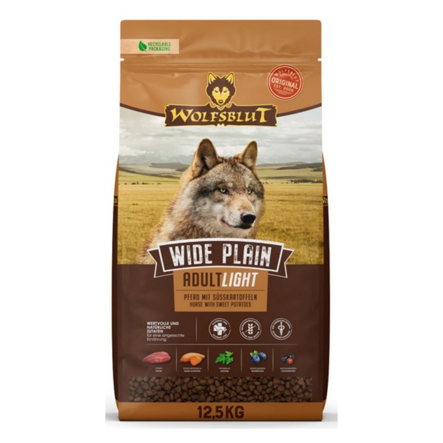 Wolfsblut Dog Wide Plain Adult Light - Konina & Bataty