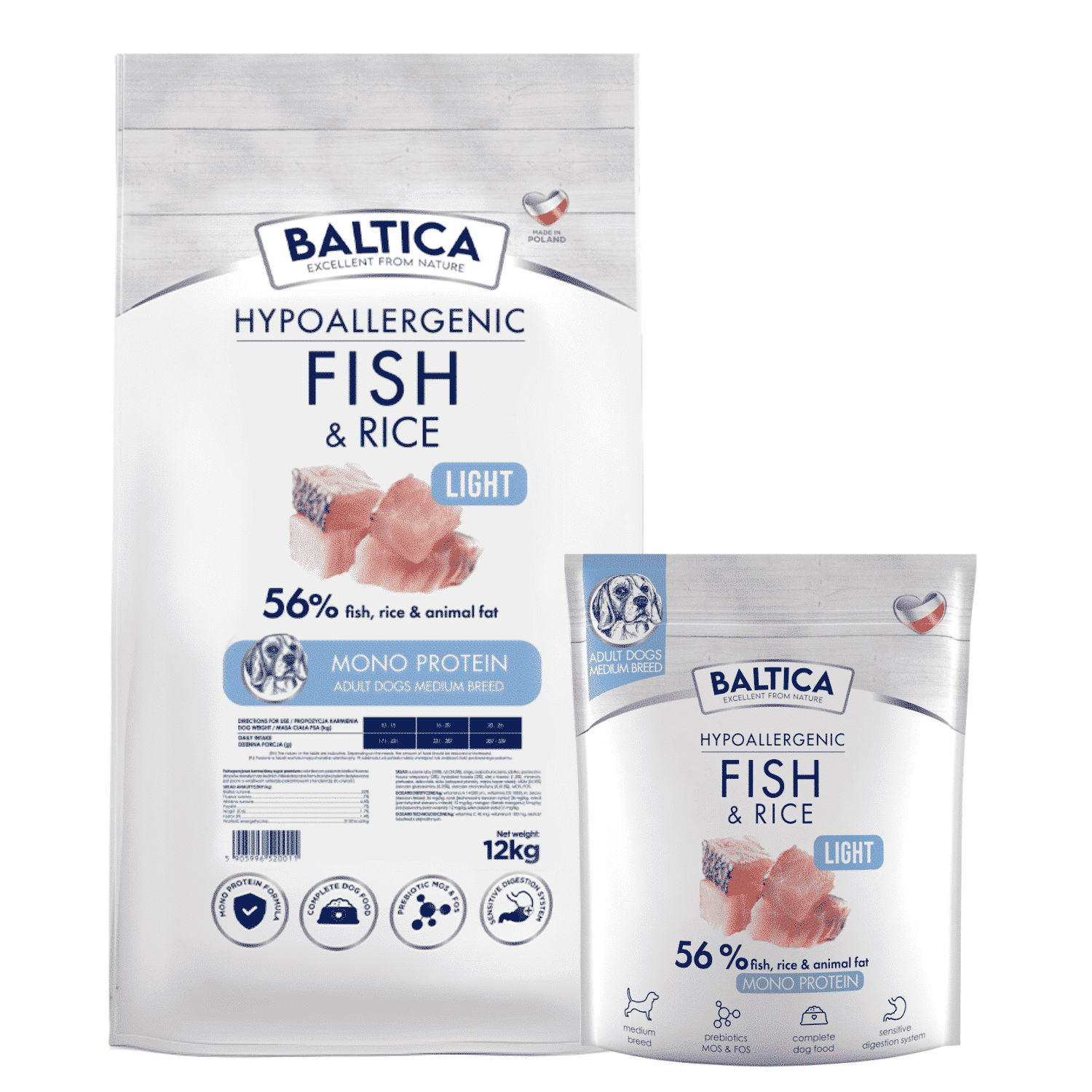 Baltica Karma Sucha Fish&Rice Light M