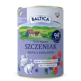 Baltica Karma Mokra Dla Szczeniąt Indyk Z Królikiem 400g