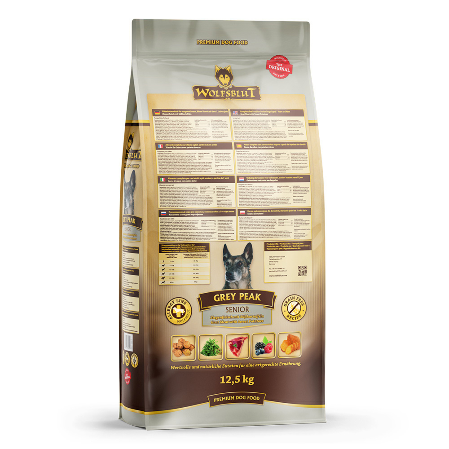 Wolfsblut Dog Grey Peak Senior - Koza & Bataty - obrazek 3