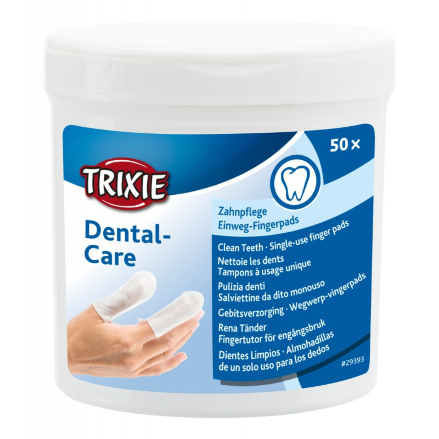 Trixie Dental Care Czyste Zęby-Nakładki Na Palce 50 szt