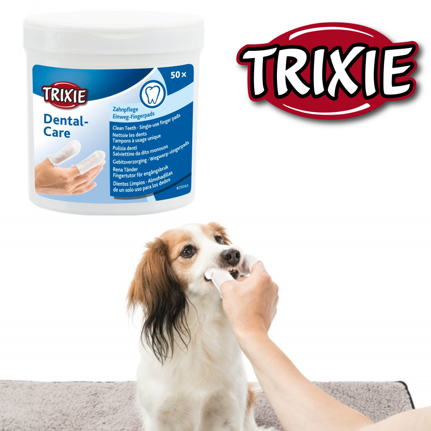 Trixie Dental Care Czyste Zęby-Nakładki Na Palce 50 szt - obrazek 2