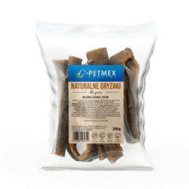 Petmex Gryzak Naturalny Skóra Dzika 15cm 200g