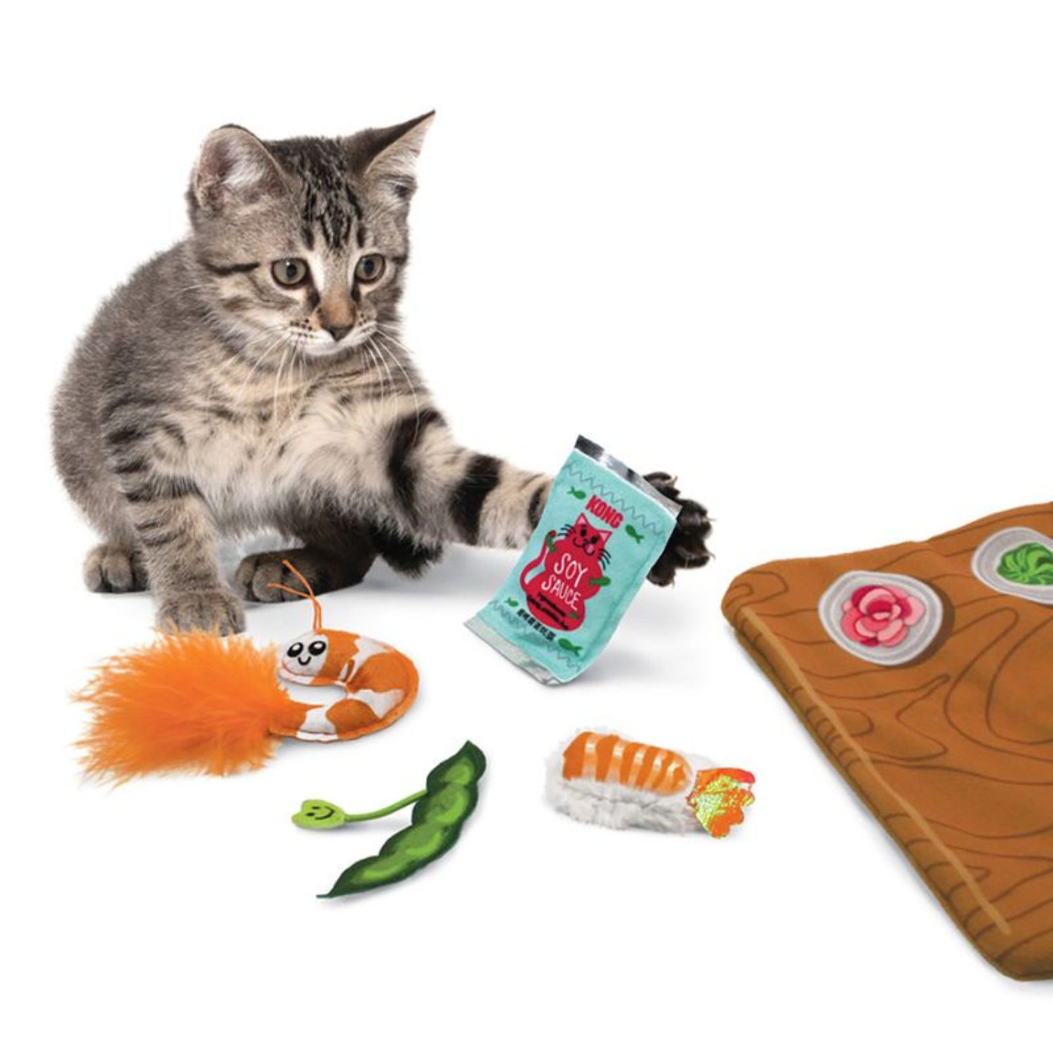 Kong Dla Kota Pull-A-Partz Sushi - obrazek 4