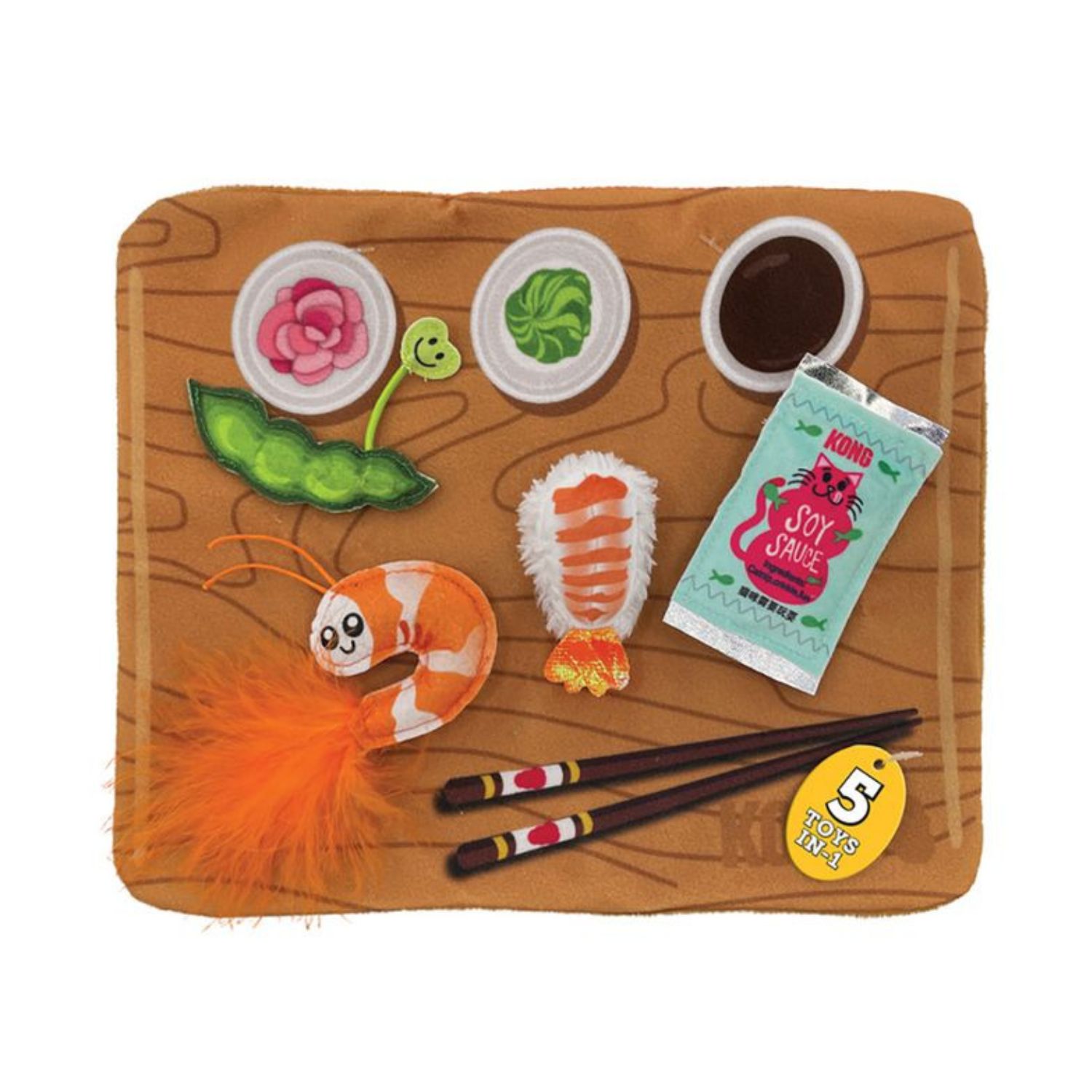 Kong Dla Kota Pull-A-Partz Sushi - obrazek 2