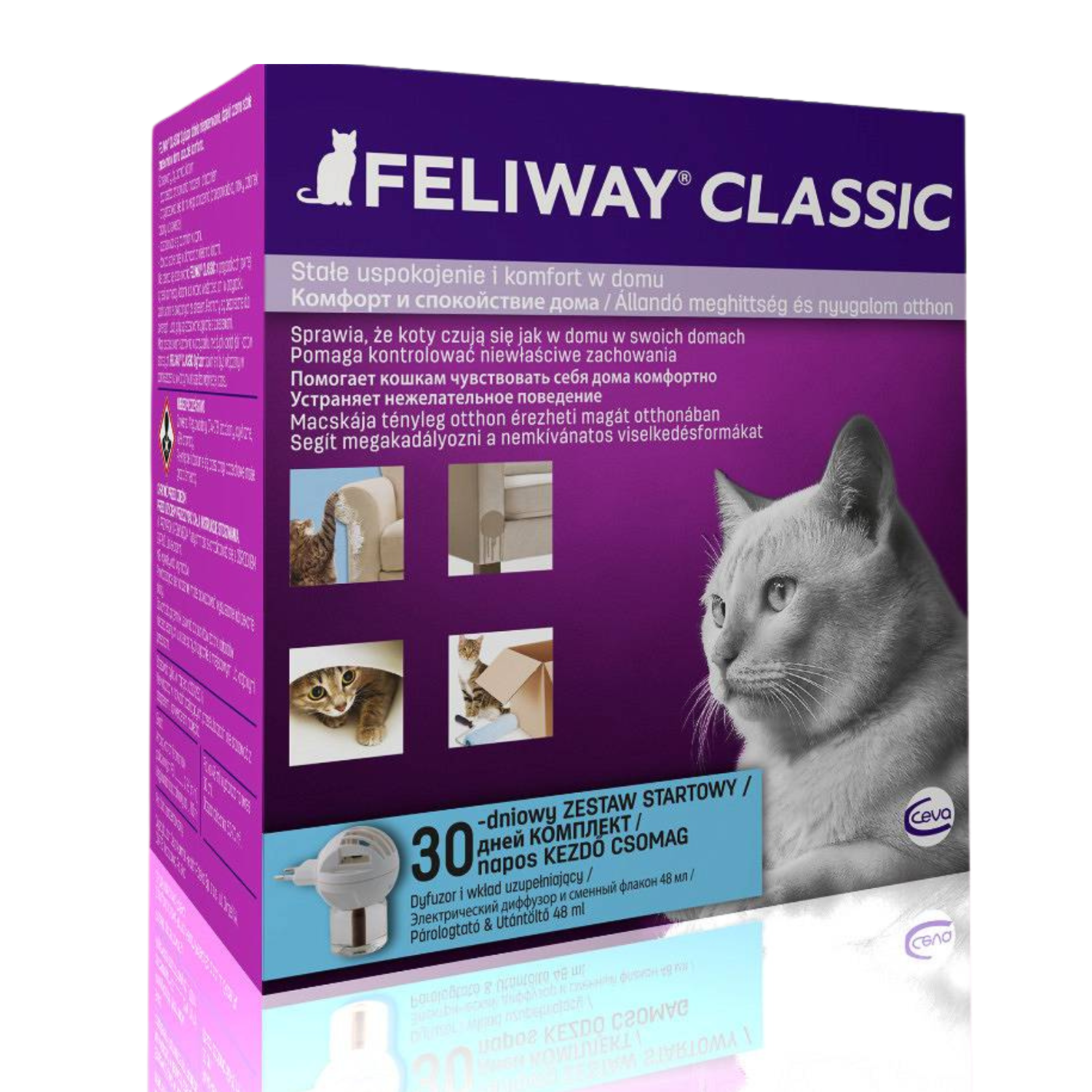 Feliway Classic Kocie Feromony Dyfuzor+Wkład 48ml - obrazek 2