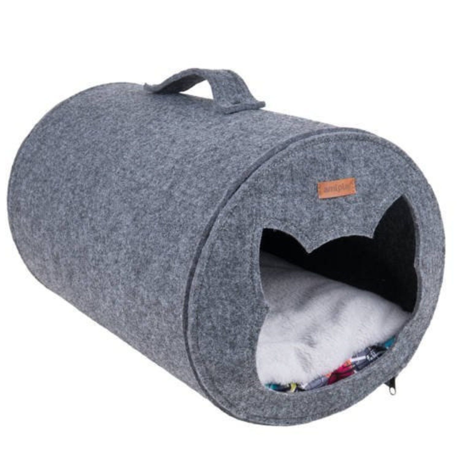 Amiplay Tunel Dla Kota Quick Press 2in1 Hygge Szary