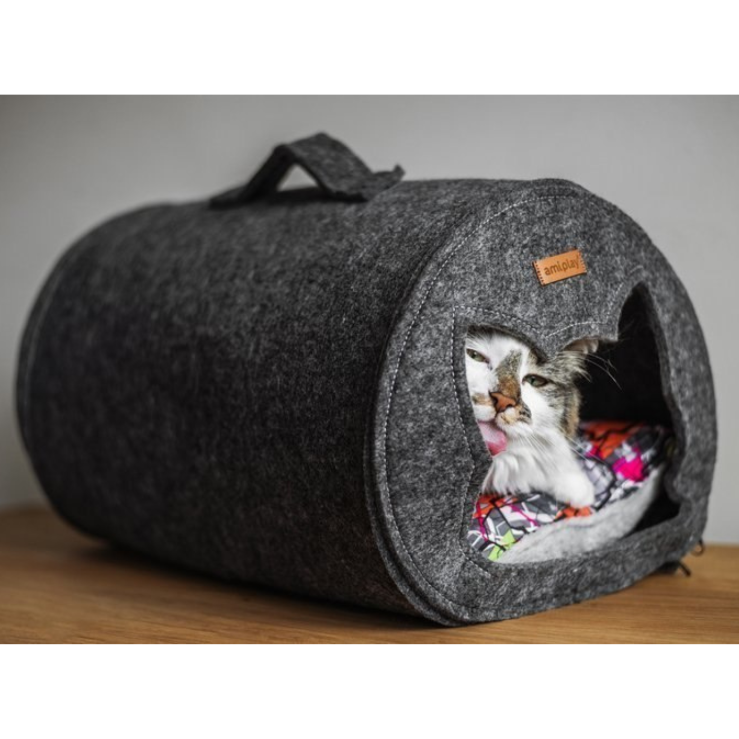 Amiplay Tunel Dla Kota Quick Press 2in1 Hygge Szary - obrazek 2