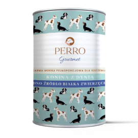 Perro Karma Mokra Gourmet JUNIOR Konina z Cukinią