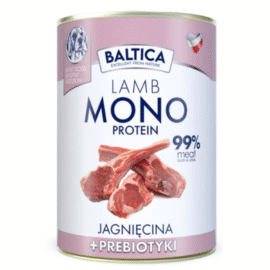 Baltica Karma Mokra Mono Jagnięcina Z Prebiotykami 400g