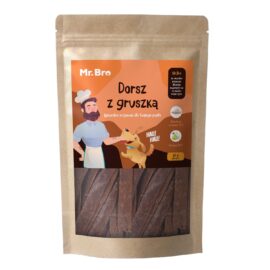Mr. Bro Strips Dorsz z Gruszką 80g -Suszone Powietrzem