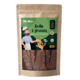 Mr. Bro Sntrips Królik z Gruszką 80g - Suszone Powietrzem