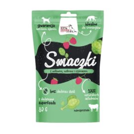 Syta Micha Smaczki z Wołowiną, Malinami i Szpinakiem 80g