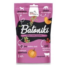 Syta Micha Batoniki Wołowe z Dynią i Żurawiną 3szt.