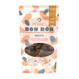 Perro Bon Bon Na Piękną Sierść Indyk 80g
