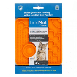 LickiMat Classic Catster Mata Dla Kota Pomarańczowa