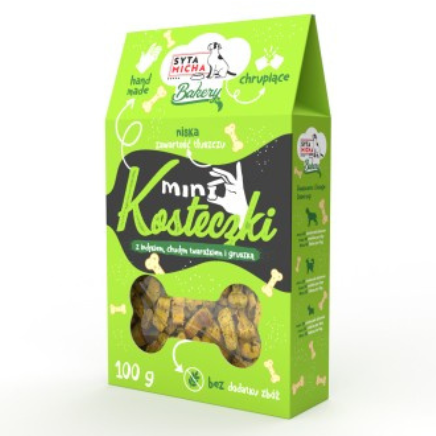 Syta Micha Ciastka Mini Indyk Z Twarożkiem 100g - obrazek 2