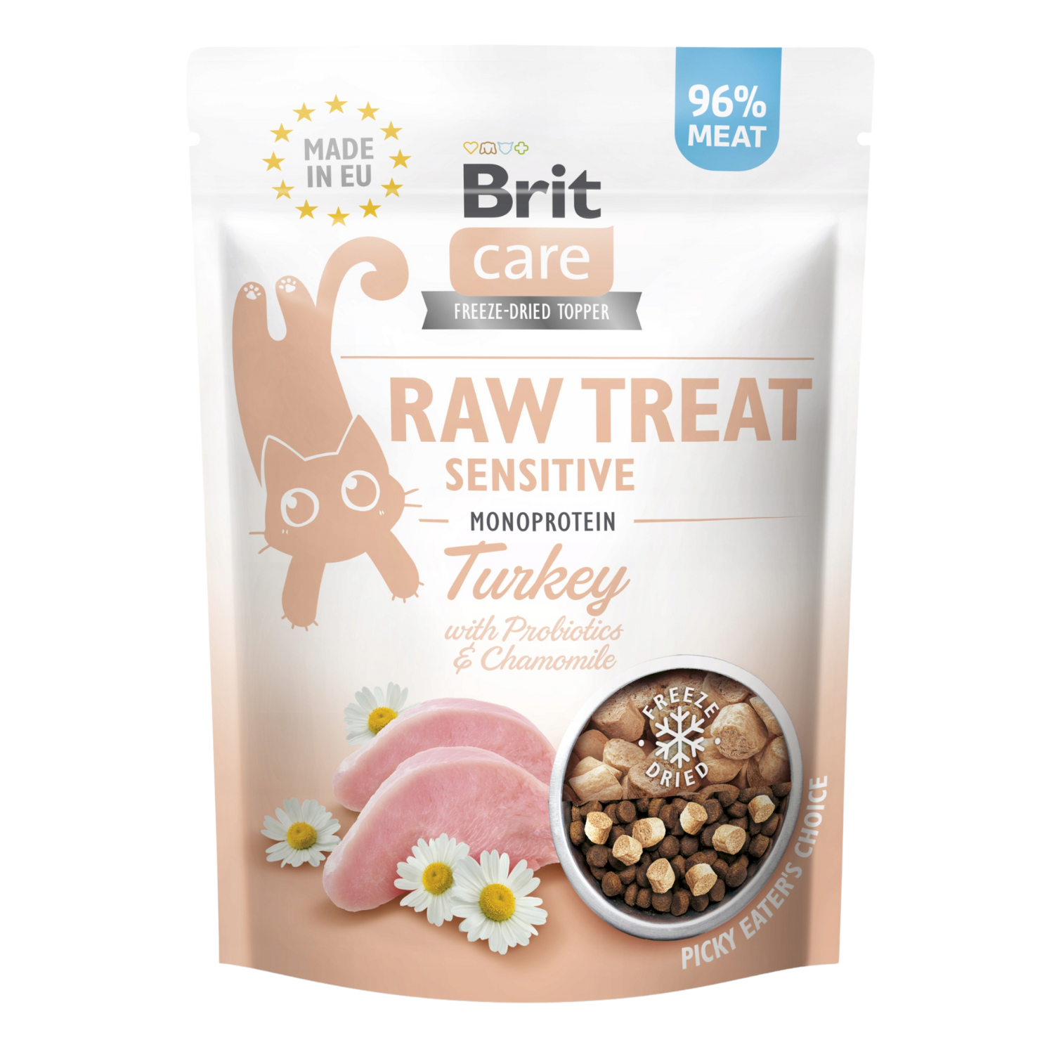 Brit Care Raw Treat Freeze-Dried Sensitive Indyk 40g - obrazek 2