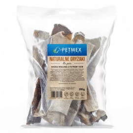 Petmex Gryzak Naturalny Skóra Wołowa Z Futrem 15cm 200g